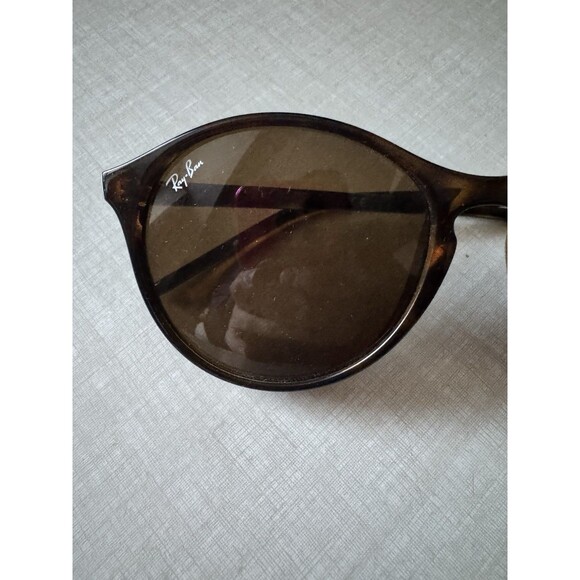 RAY BAN Havana Round Sunglasses RB 4371 Tortoise Brown Lens ITALY w/ Case - Picture 6 of 10